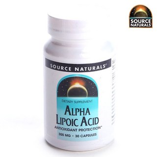 SOURCE NATURALS 無麩質無糖硫辛酸膠囊 300mg, 30顆, 1罐