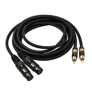 YYTCG 하이엔드 RCA - XLR 암수 오디오 케이블 헤드 밸런스드 연결, 07 3m, 02 RCA TO XLR Female