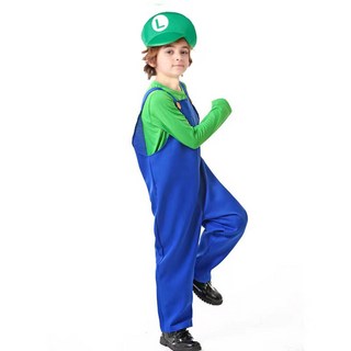 WULA烏拉 超級瑪利歐升級版服裝 瑪莉歐衣服 瑪利歐裙子 兒童瑪利歐服裝 瑪莉歐 路易吉衣服 馬力歐服裝