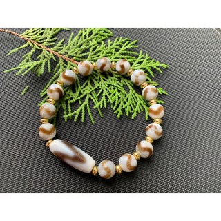 畫意坊 瑪瑙宗教手珠：藏式虎牙天珠手鍊，伏惡避邪古賞珍藏