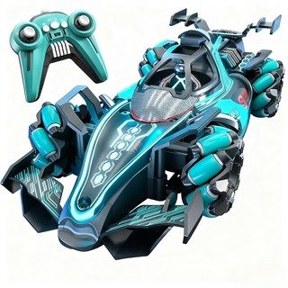 ANYOU 스프레이 F1 리모트 카 2.4G 리모트 카 제스처 감지 레이싱 키즈 드리프트 사륜구동 RC카, 푸른 색