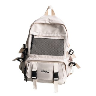 고학년 책가방 중학생용 데일리 백팩 여행 직장인 가방 아이보리