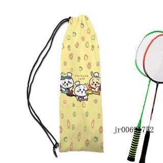 暴富賣場 新款卡通烏薩奇吉伊卡哇運動羽毛球束口保護套 可愛單肩高顔值, 16蛋包飯三人, 1個