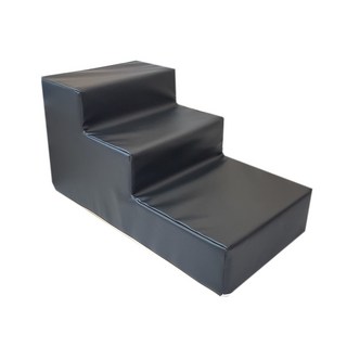 [방수계단] 까씨네 레자 강아지계단/인조가죽 애견계단/생활방수/닦아서 관리/사이즈 5종, 레자블랙 40x70x36