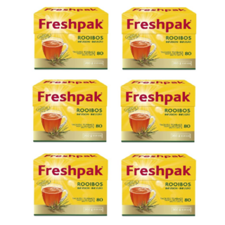 Freshpak 프레쉬팩 천연 루이보스 티백 80개입 6팩 홈카페 티타임 집들이 선물세트, 6개