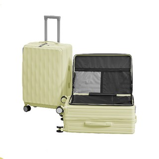 Dual-Open 登峰造極 20-28吋 霧面防刮 PC 輕量化 360° 靜音萬向輪 TSA海關密碼鎖 側開行李箱