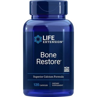 LIFE EXTENSION Bone Restore維他命D3鈣鎂補充膠囊, 120顆, 1罐