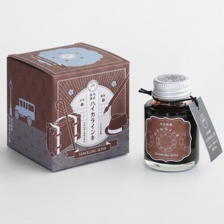 【YUBU】寺西化學工業 大正浪漫 ハイカラインキ 鋼筆墨水, トラベリングセピア T73