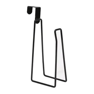 휴지걸이 주방 수납 벽걸이 선반 화장실 걸이형 롱 롤 화장지 걸이 휴지, [01] black