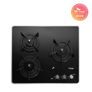 SK매직 빌트인 3구 가스레인지 과열방지, LPG, GRA-BA301D