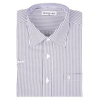 발렌티노리치 반팔와이셔츠 일반핏 스트라이프 단체복 드레스셔츠 빅사이즈