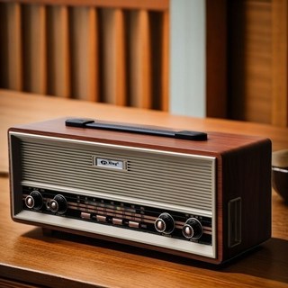 옛날 라디오 아날로그 빈티지 클래식 탁상용 레트로 인테리어 블루투스 스피커, 골드(8G USB+메모리카드)