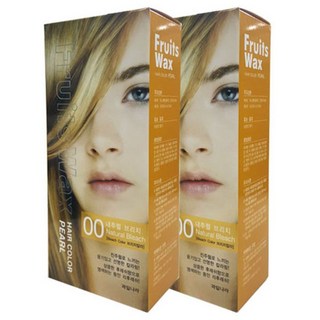 과일나라 후르츠왁스 헤어칼라 멋내기 염색약, 00호 내추럴브리치, 2개