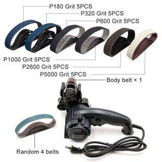 전동칼갈이 숯돌 Lihuachen 전기 전문 칼 및 도구 숫돌 주방 그라인더 M2, 4)Sharpener Package D