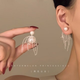 珍珠淚 珍珠耳環 兩戴款 時尚配飾 女生 日韓風