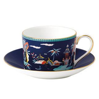 웨지우드 원더러스트 블루파고다 티컵 150ml + 소서 세트, varied, 1세트