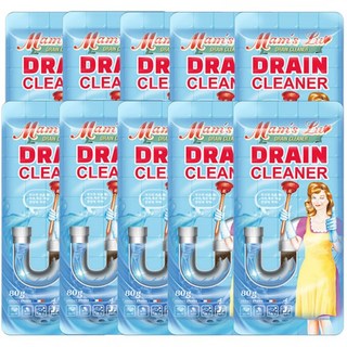맘스럽 배수구클리너 80g 초강력 발포세정제, 10개
