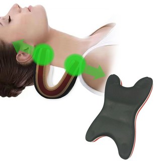 모먼토 백지영 넥가드 목 스트레칭 경추 지지대, 블랙화이트