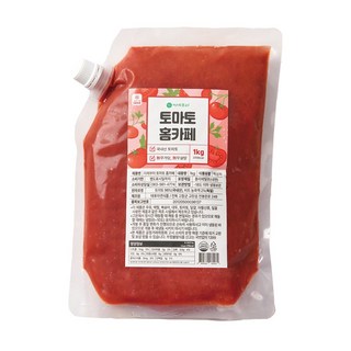 이제부터 토마토 홈카페 수제 냉동 주스 대용량 파우치 에이드 시럽 청 베이스 카페, 1개, 1개입, 1kg