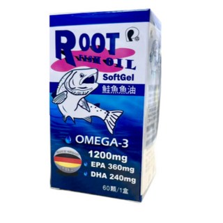 羅得魚油膠囊60顆/盒，Omega-3深海魚油，促進心血管健康，增強記憶力, 1個, 羅得魚油軟膠囊60粒/盒