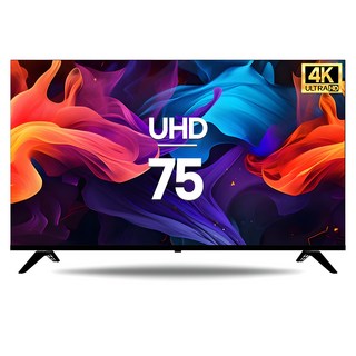 시티브 4K UHD HDR 제로 베젤리스 TV, 190cm(75인치), NM75UHD, 스탠드형, 방문설치