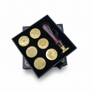 프리미엄 실링왁스 인장 헤드 스탬프 세트, 1세트