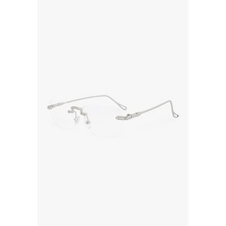 HYC 韓國設計師無框透明眼鏡 Raucohouse 無框 簡約 汰鋼 銀色 透明鏡框 造型鏡框 韓國鏡框