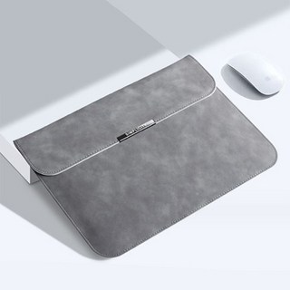 스마일유 유니스 노트북 케이스 보호 수납 파우치 클러치, 그레이, 1개