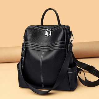 SHOPPI 리얼 소가죽 여성 데일리 백팩 캐쥬얼 배낭