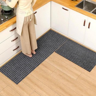 순면발매트 주방매트 호텔식타올 부엌깔개 흡수, 40x60+40x120cm_베이지