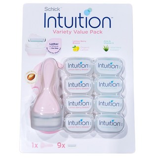 쉬크 인튜이션 스페셜 클럽팩 | 여성용 제모기 세트 ( 제모기1 + 리필9 ), 1개입, 1세트