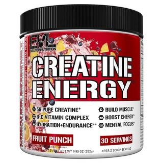 EVLUTIONNUTRITION 肌酸能量水果潘趣, 282g, 1個
