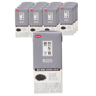 Whole Soymilk 芝麻黑豆奶, 190ml, 16個