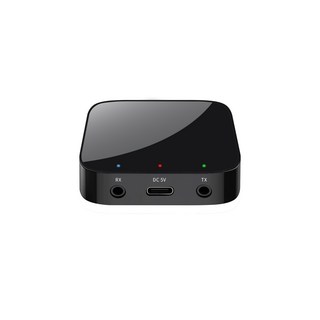 Bluetooth 5.3 수신기 및 3.5mm AUX 무선 오디오 어댑터 자동차 PC TV 헤드폰 용, 01 Black