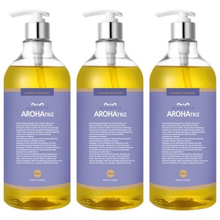 AROHATRiZ 身體香氛保濕精油 薰衣草迷迭香, 1L, 3瓶