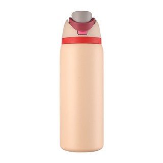 owla 手提雙飲運動水壺 32oz 不銹鋼保溫杯, 亞粉,16盎司, 1個