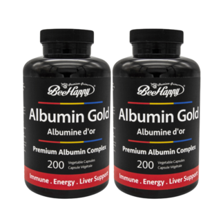 비해피 캐나다 알부민 골드 1500mg 200캡슐 2병 알부민효능 영양제, 200정, 2개