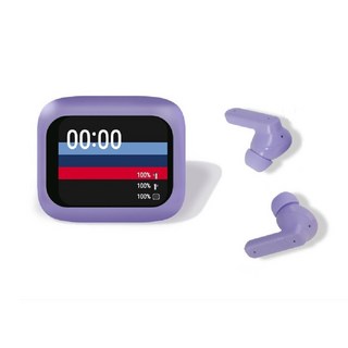 엑스트라 노이즈캔슬링 터치 스크린 5.4 블루투스 이어폰, 라벤더(LV)