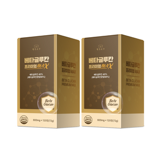 웰빙곳간 프리미엄 베타글루칸 MAX 4개월분 베타글루칸분말, 2개, 120정
