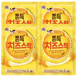 [사조대림] 쫀득치즈스틱 1 000g X 4개, 1kg