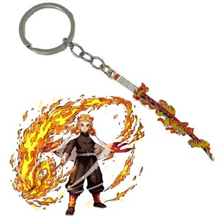 엘쏘 귀멸의 칼날 귀살대 검 일륜도 굿즈 키링 렌고쿠