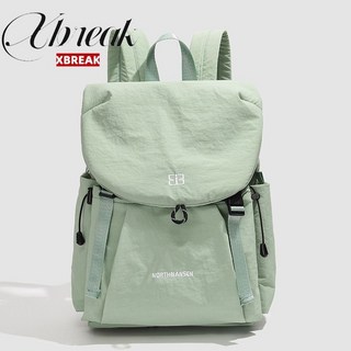 NORTHNANSEN 日韓風學生後背包 - 大容量多隔層防潑水雙肩包, 綠色