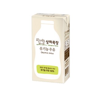 상하목장 유기농 우유, 190ml, 24개