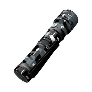 錸特光電 CYANSKY P12R 1300流明 EDC手電筒 240米 尾部磁吸 TYPE-C充電, 雪豹灰(中白光4000K), 1個