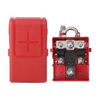 자동차 퀵릴리즈 퓨즈 배터리 분배 터미널 클램프 파일 헤드 커넥터 캐러밴 캠핑 보트 트럭용 32V 400A, Connectors And Cover, 1개