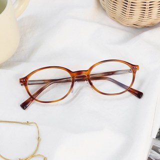 타원형 안경테 긱시크 여자 뿔테 가벼운 안경 uv400