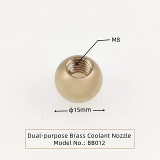 기계 공구 황동 냉각수 깍지 스레드 홀 볼 CNC 선반 터렛 홀더용 노즐, [05] M8-15, 1개