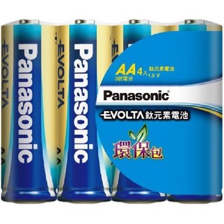 Panasonic EVOLTA 鈦元素電池 3號/4號電池, 1個, 3號，4入(收縮包)