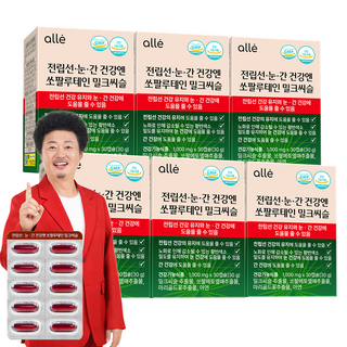 쏘팔메토 전립선 건강 눈 건강 간 밀크씨슬 루테인 소팔메토 소팔매토 남성 레드 알레 영양제, 6개, 30정