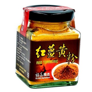 福高農產 紅薑黃粉 屏東霧台, 1個, 50克
